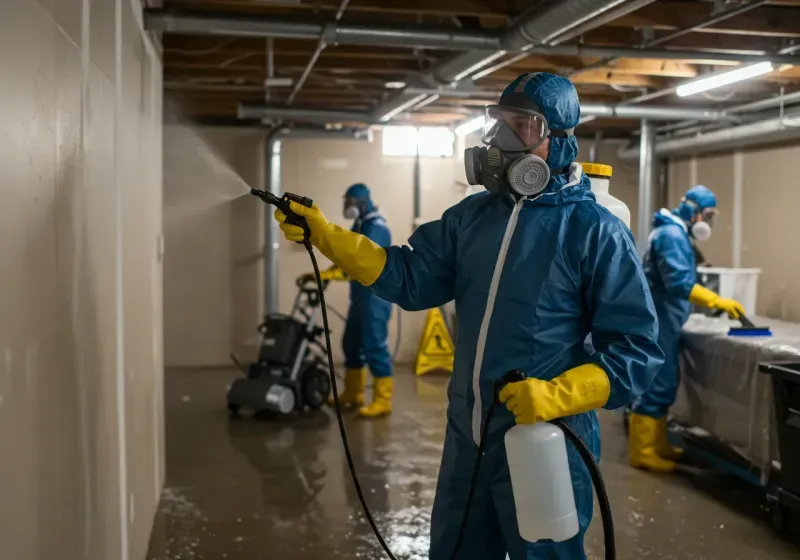 Basement Sanitization and Antimicrobial Treatment process in La Vergne, TN